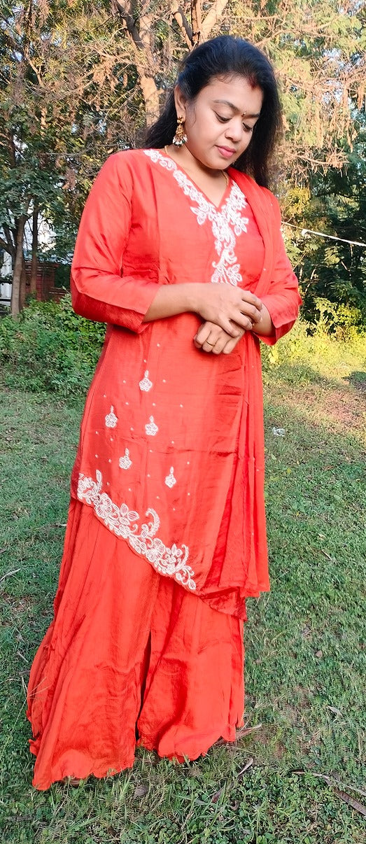 Dola silk sharara 3 piece set