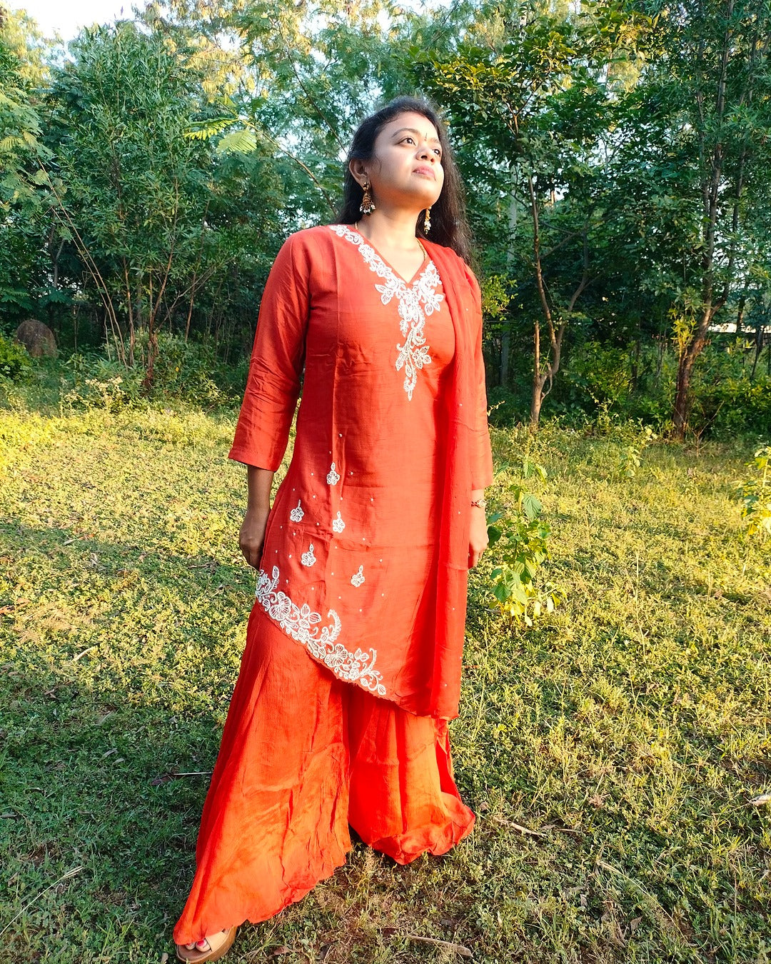 Dola silk sharara 3 piece set