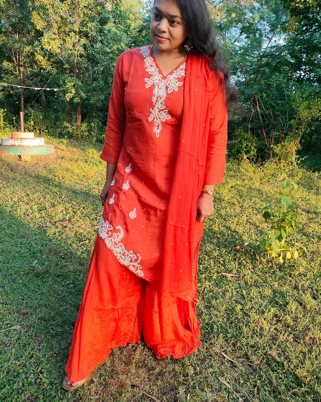 Dola silk sharara 3 piece set