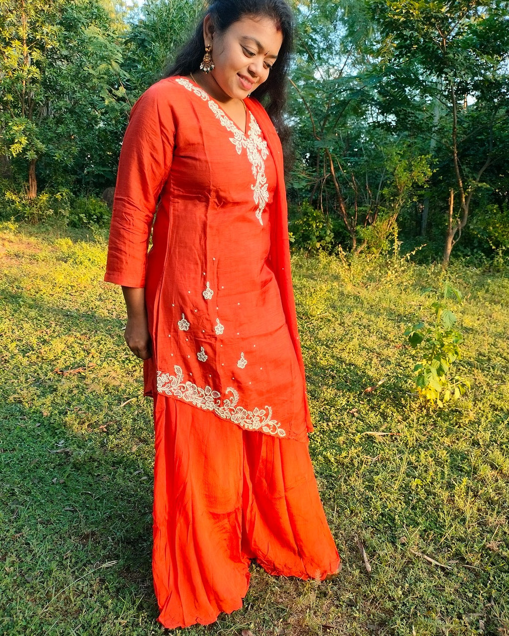 Dola silk sharara 3 piece set