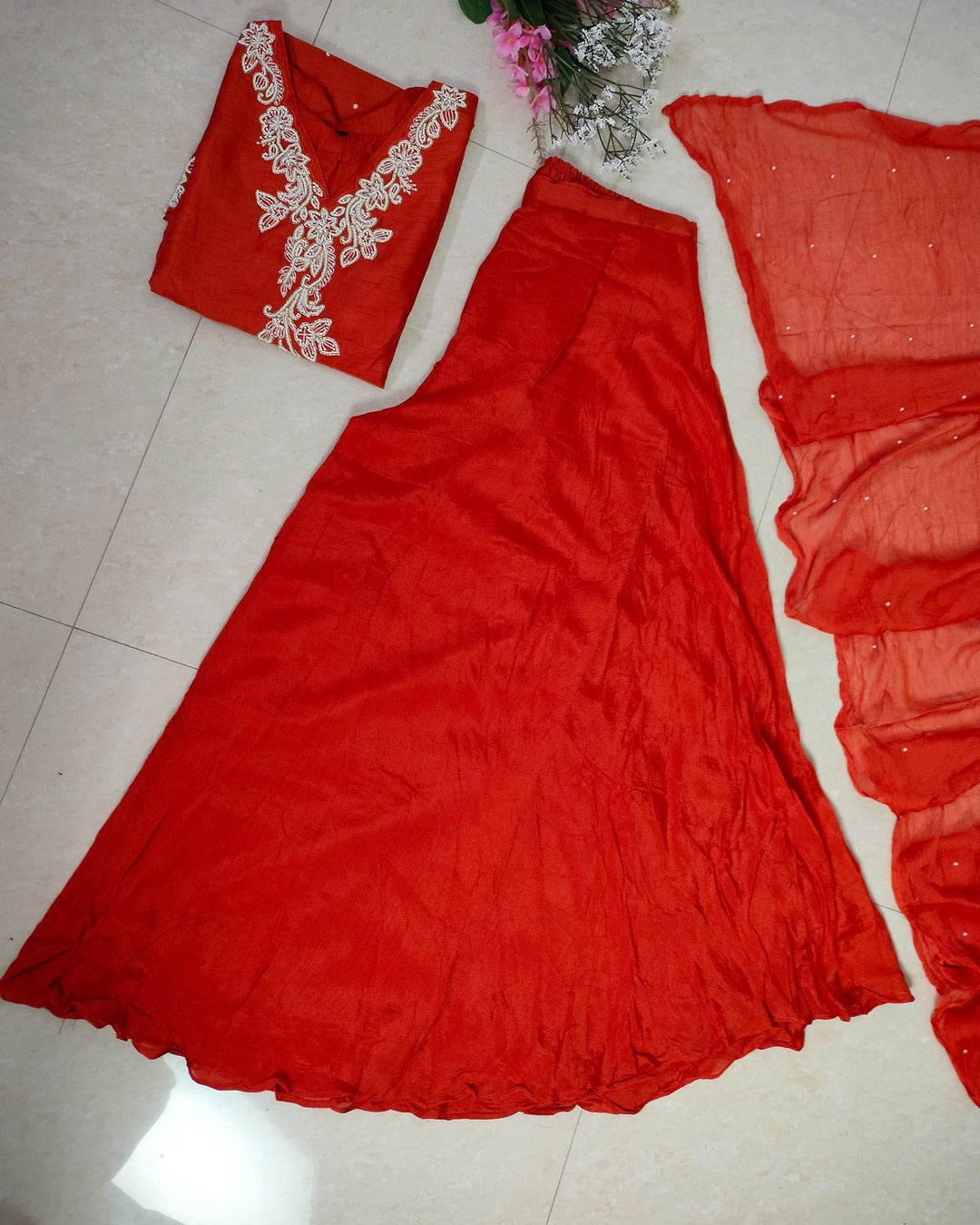 Dola silk sharara 3 piece set