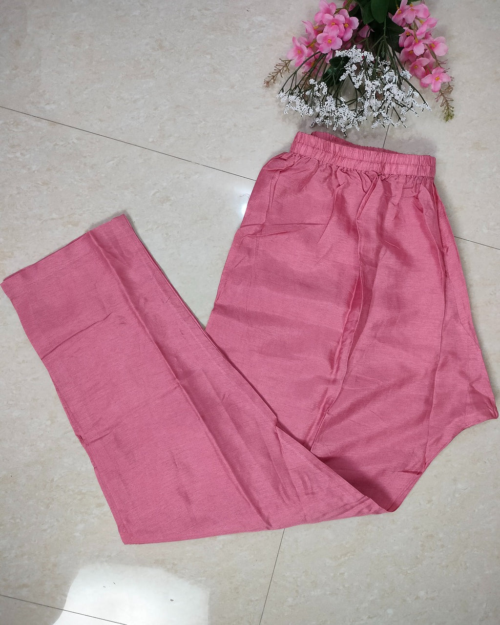 Pure Chinon 3 piece A-line kurthi set