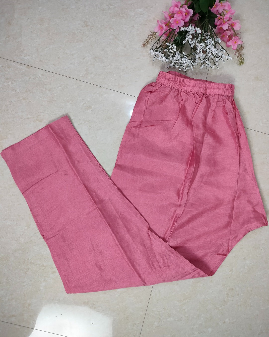 Pure Chinon 3 piece A-line kurthi set