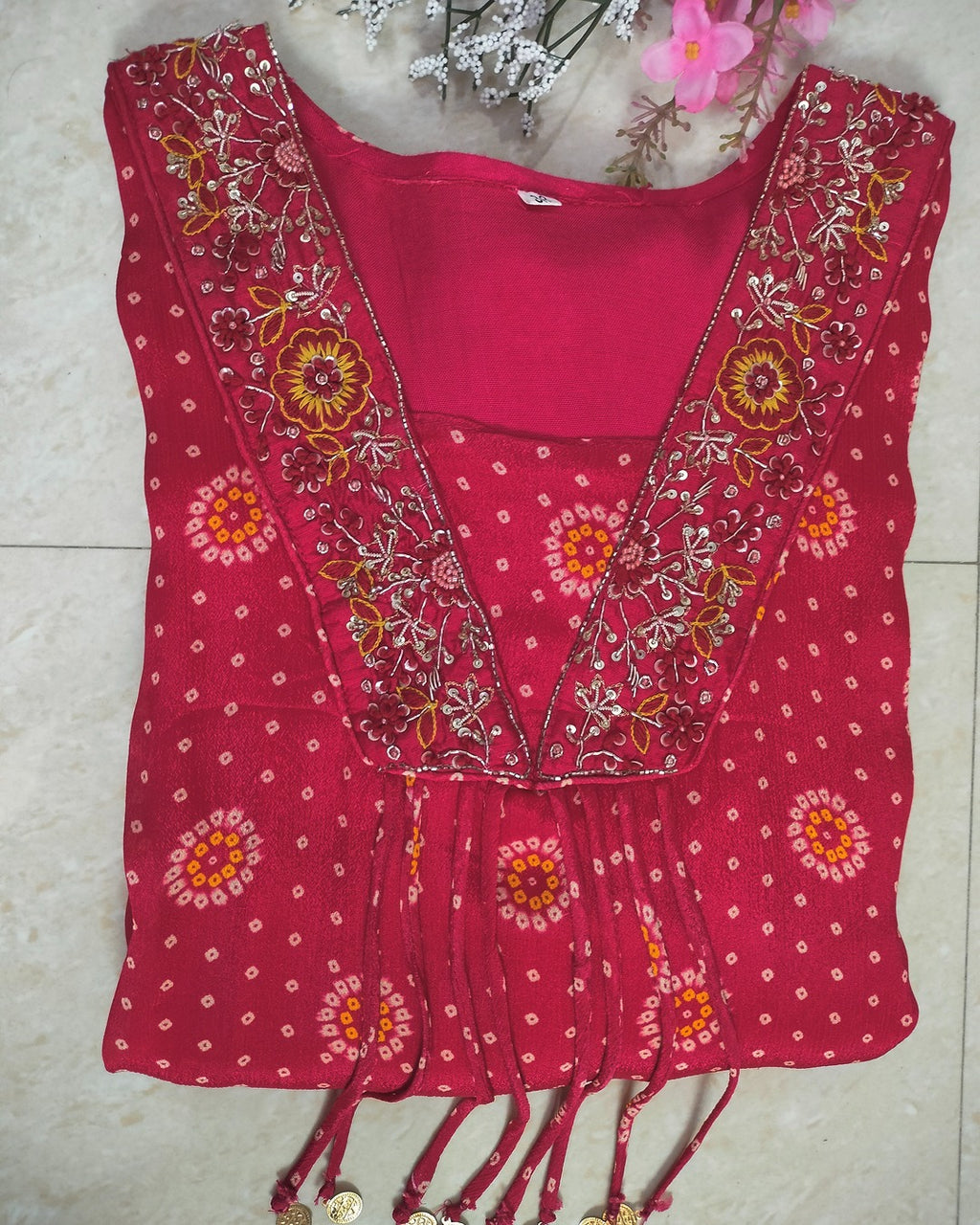 Chinon 3 piece bandhej suit set