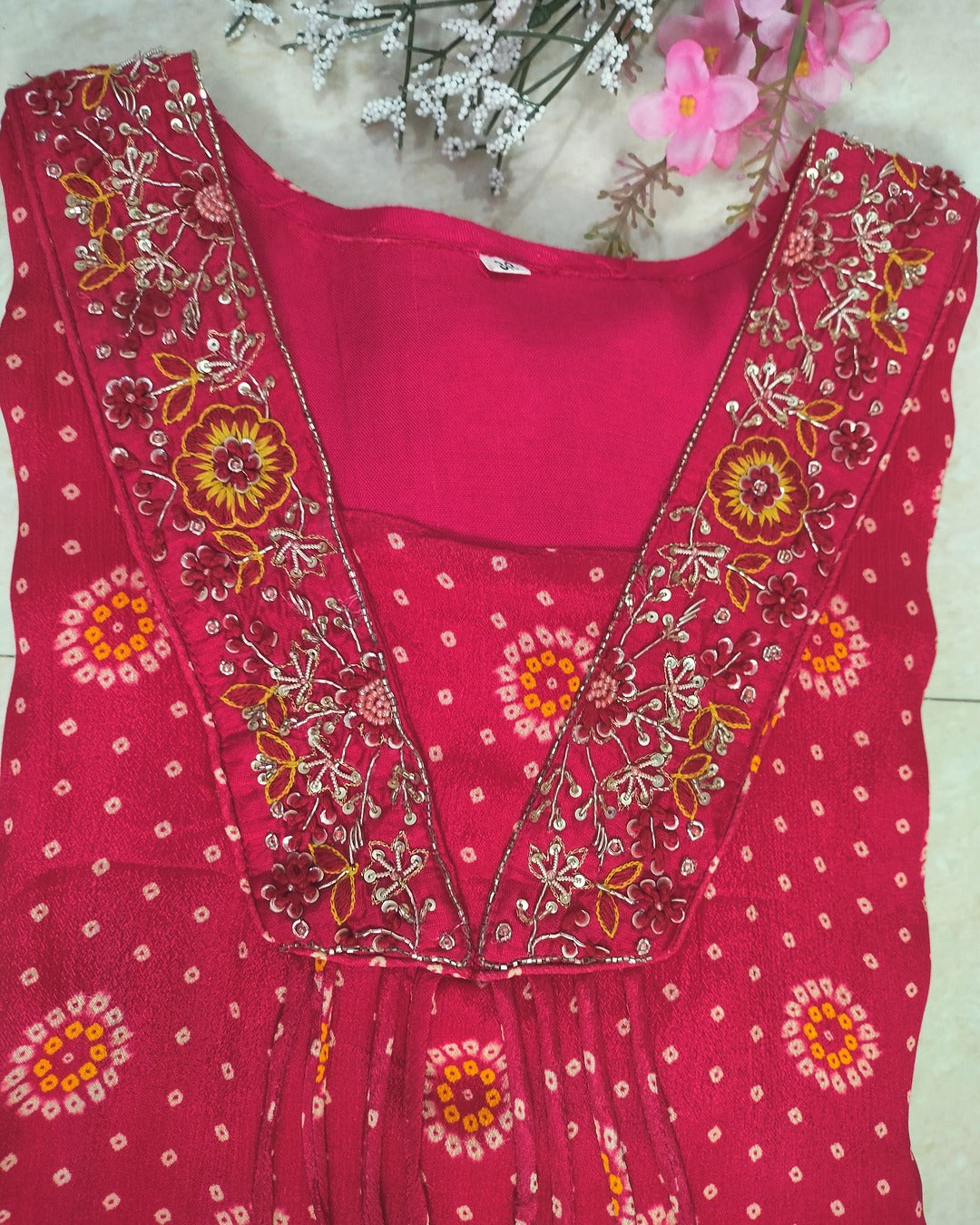 Chinon 3 piece bandhej suit set