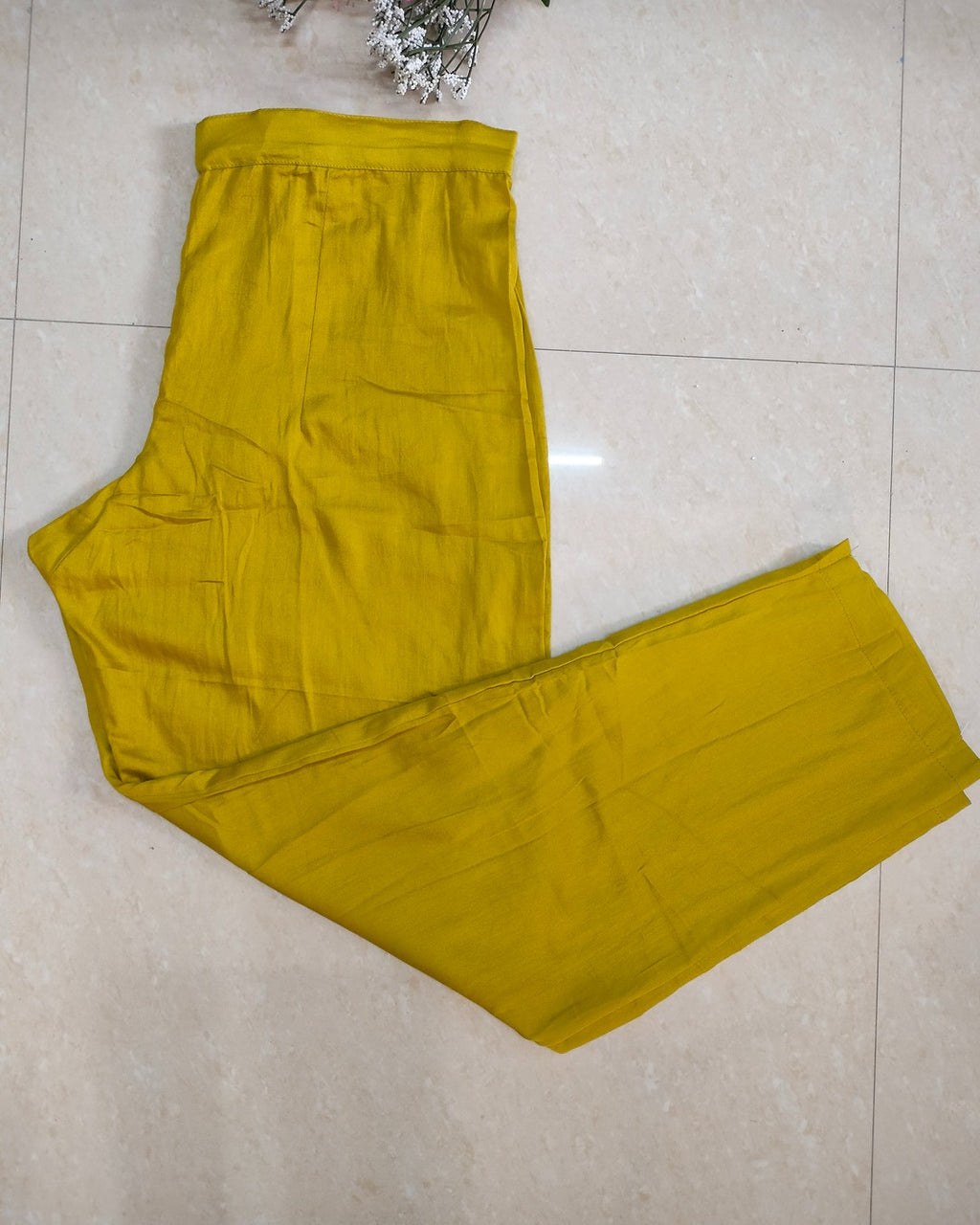 Mulchanderi parrot green color 3 piece A-line kurthi set