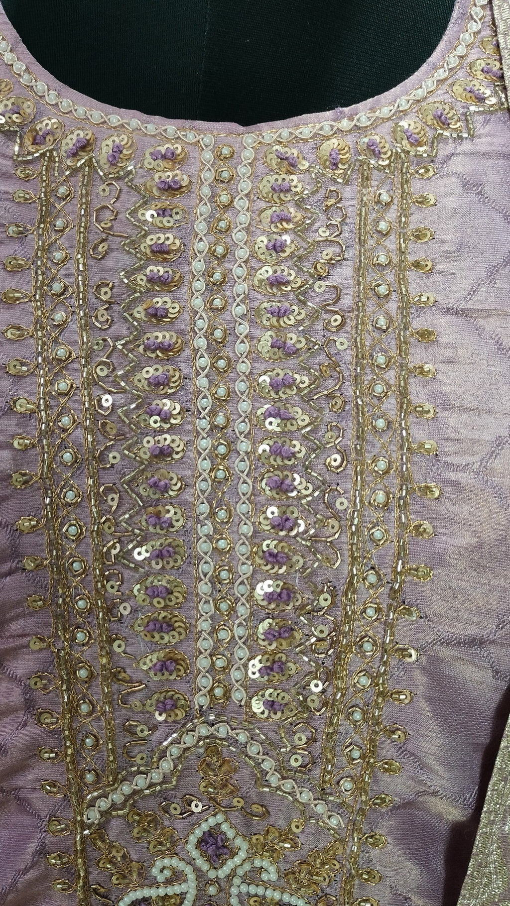 Onion pink/Mauve jaquard tissue straight fit 3-piece suit set